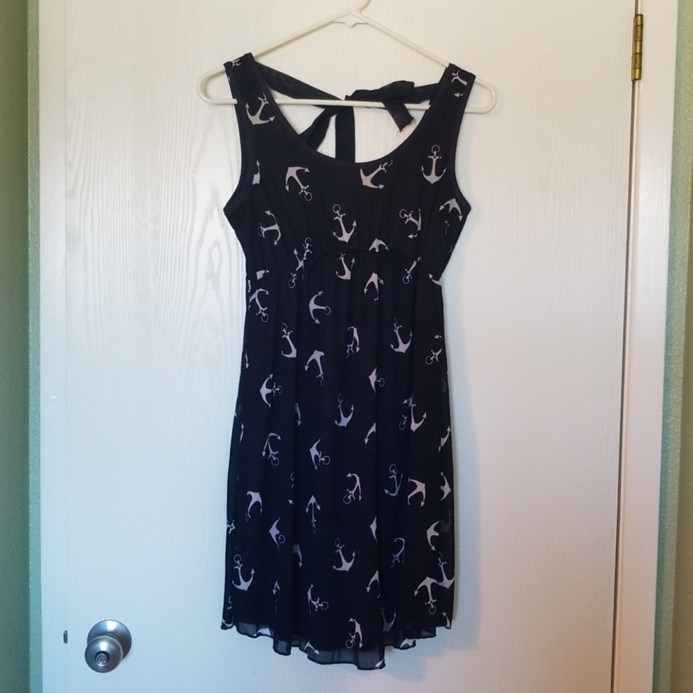 Cute nautical maternity dress